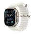 Apple Watch Ultra 2 49mm Titanium Case, White Ocean Band