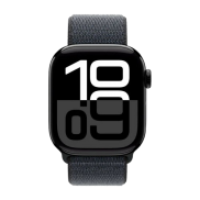 Apple Watch Series 10, 46mm, Jet Black Aluminum Case, Sport Loop