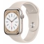 Умные часы Apple Watch Series 8, 45 мм, корпус из алюминия, спортивный ремешок starlight