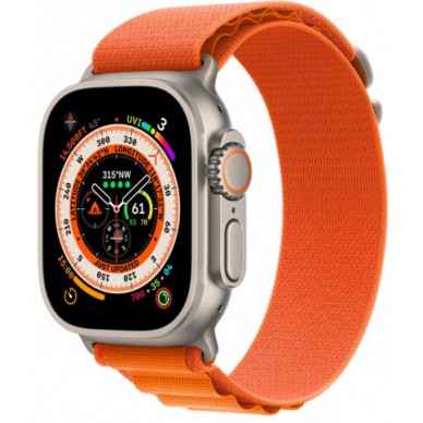 Умные часы Apple Watch Ultra, 49 мм, корпус из титана, ремешок Alpine оранжевый